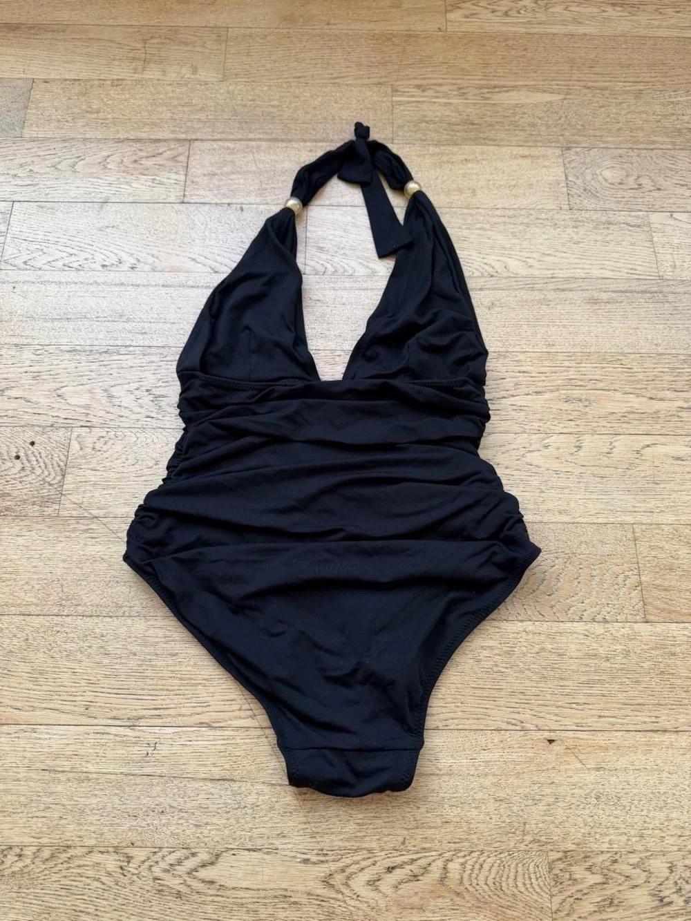 Melissa Odabash Black Swimsuit with Teal Label